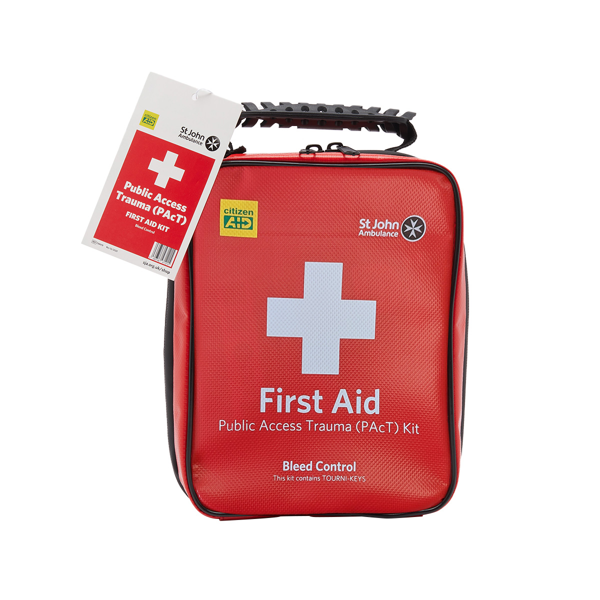 St John Ambulance Public Access Trauma PAcT First Aid Kit with Tourni-Key.