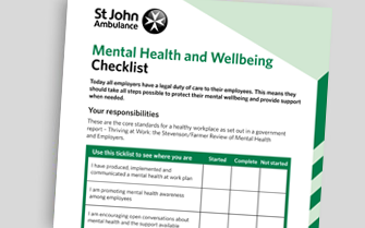 Mental Health Wellbeing Checklist 2025