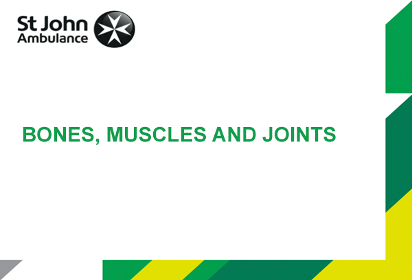 Bone, Muscle and Joint Injury presentation