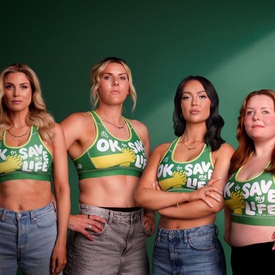 Ashley James, Millie Bright, Sharon Gaffka and Lucy Edwards
