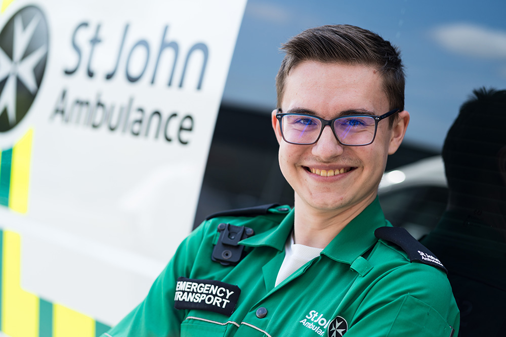 St John Ambulance emergency transport crew