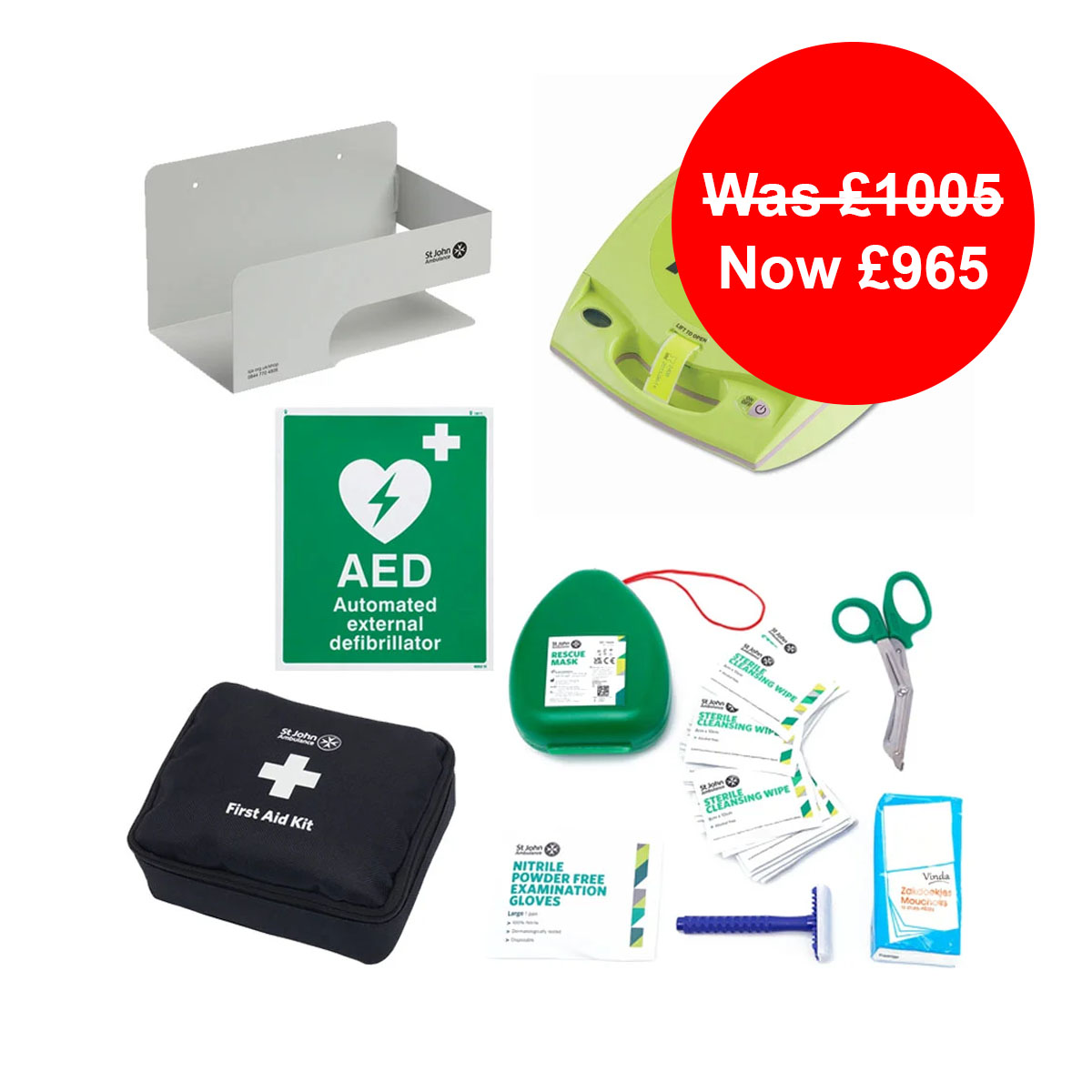 ZOLL AED Plus Semi-Automatic Defibrillator Bundle