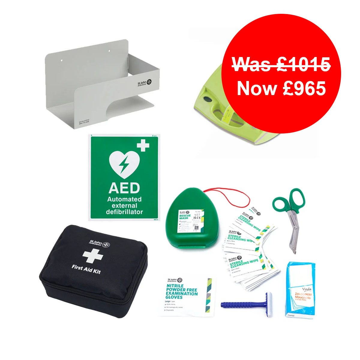 ZOLL AED Plus Fully Automatic Defibrillator Bundle.