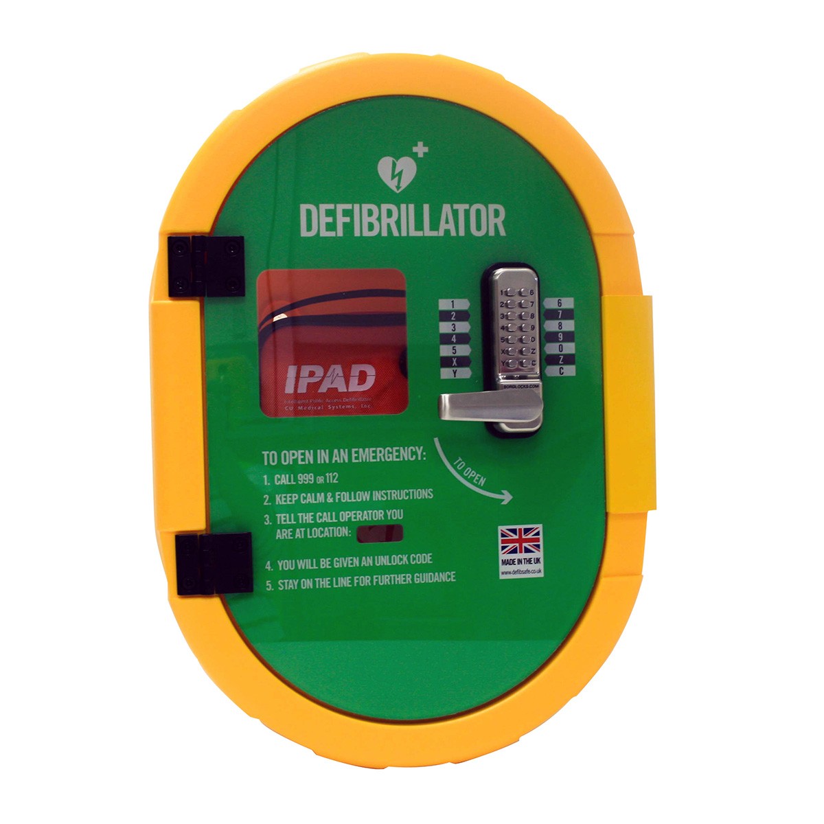 Defibsafe 2 Locked Cabinet and NFK200 Semi-Automatic AED Bundle