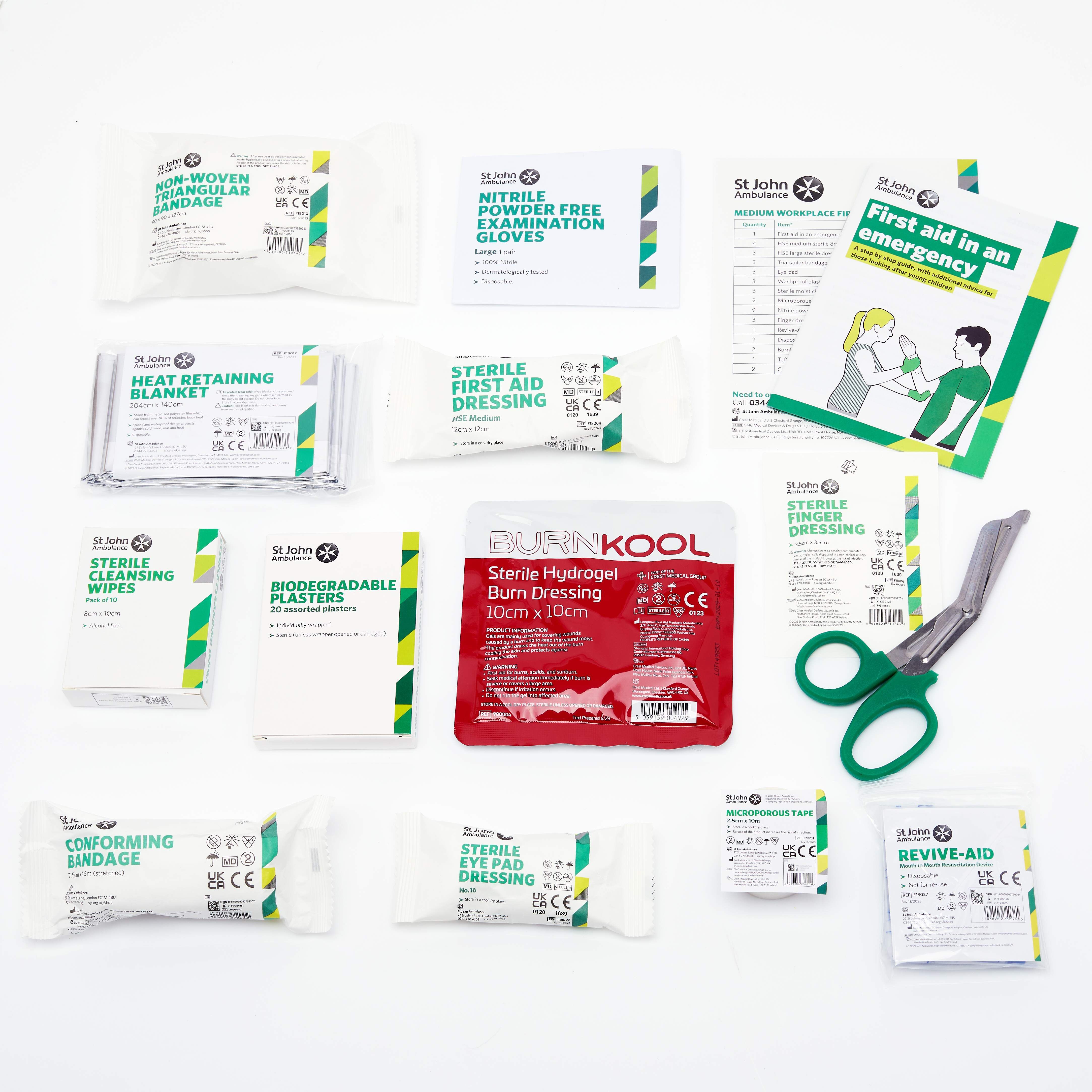 St John Ambulance Medium Workplace First Aid Kit BS-8599-1:2019