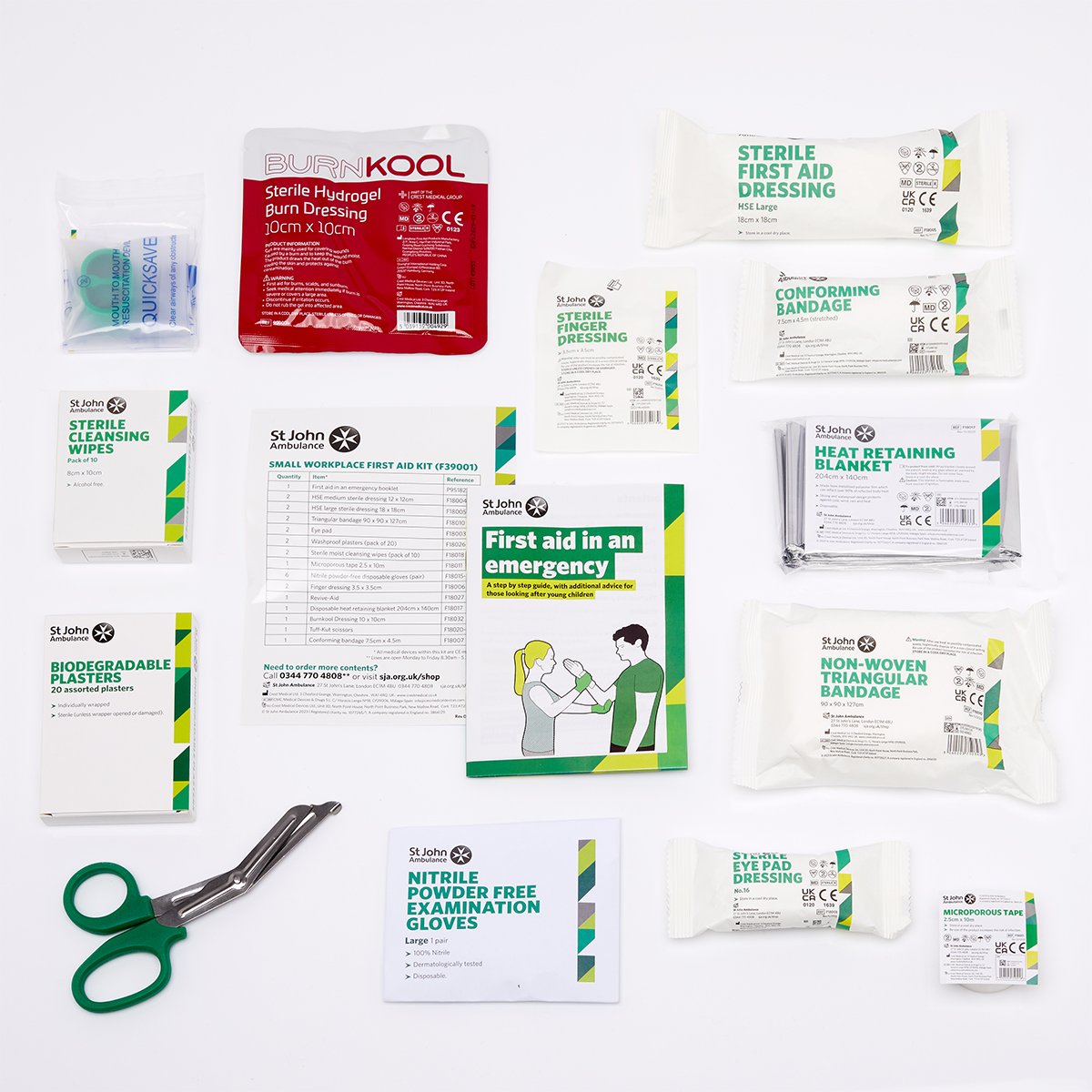 St John Ambulance Small Workplace First Aid Kit BS-8599-1:2019