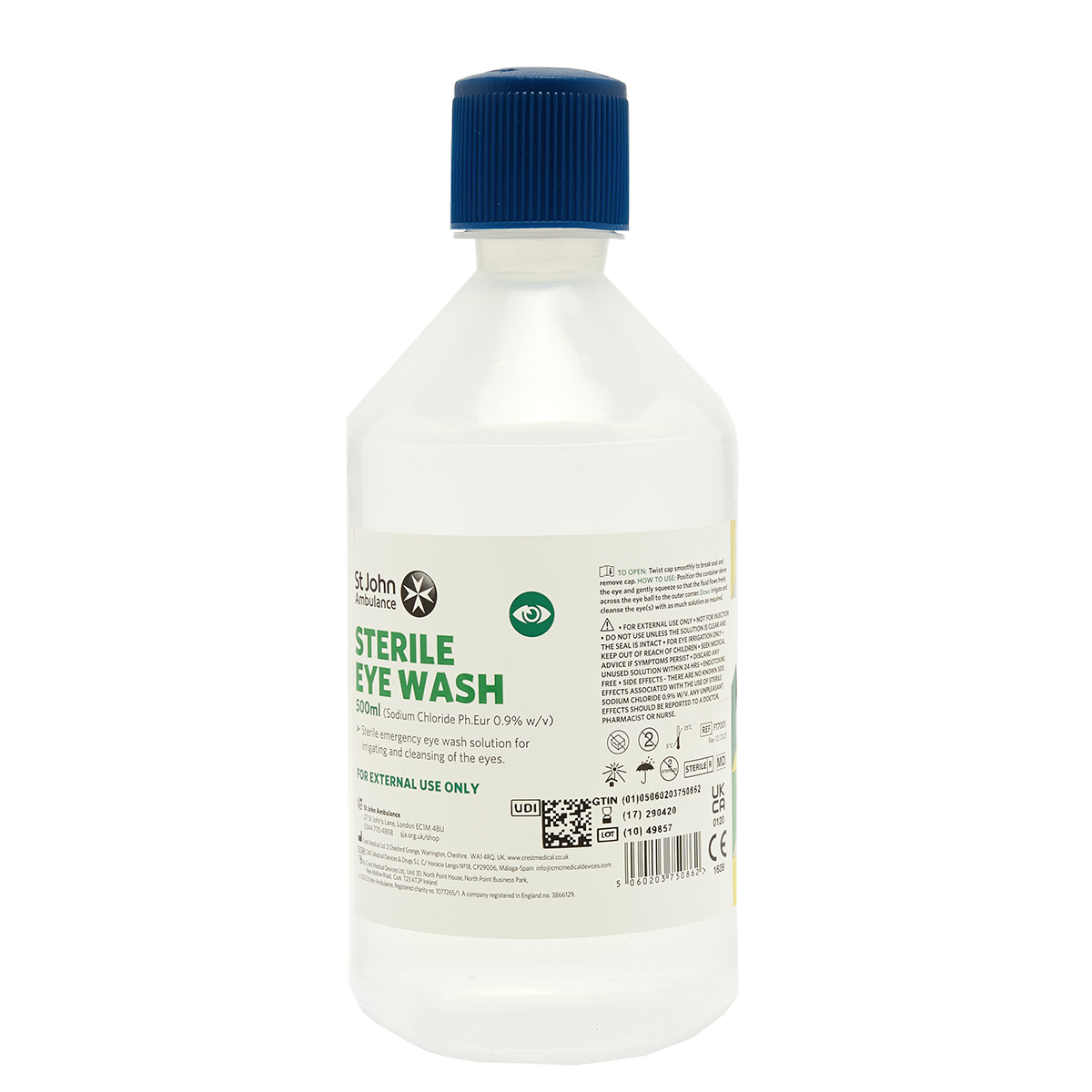 St John Ambulance Eye Wash Bottle 500ml