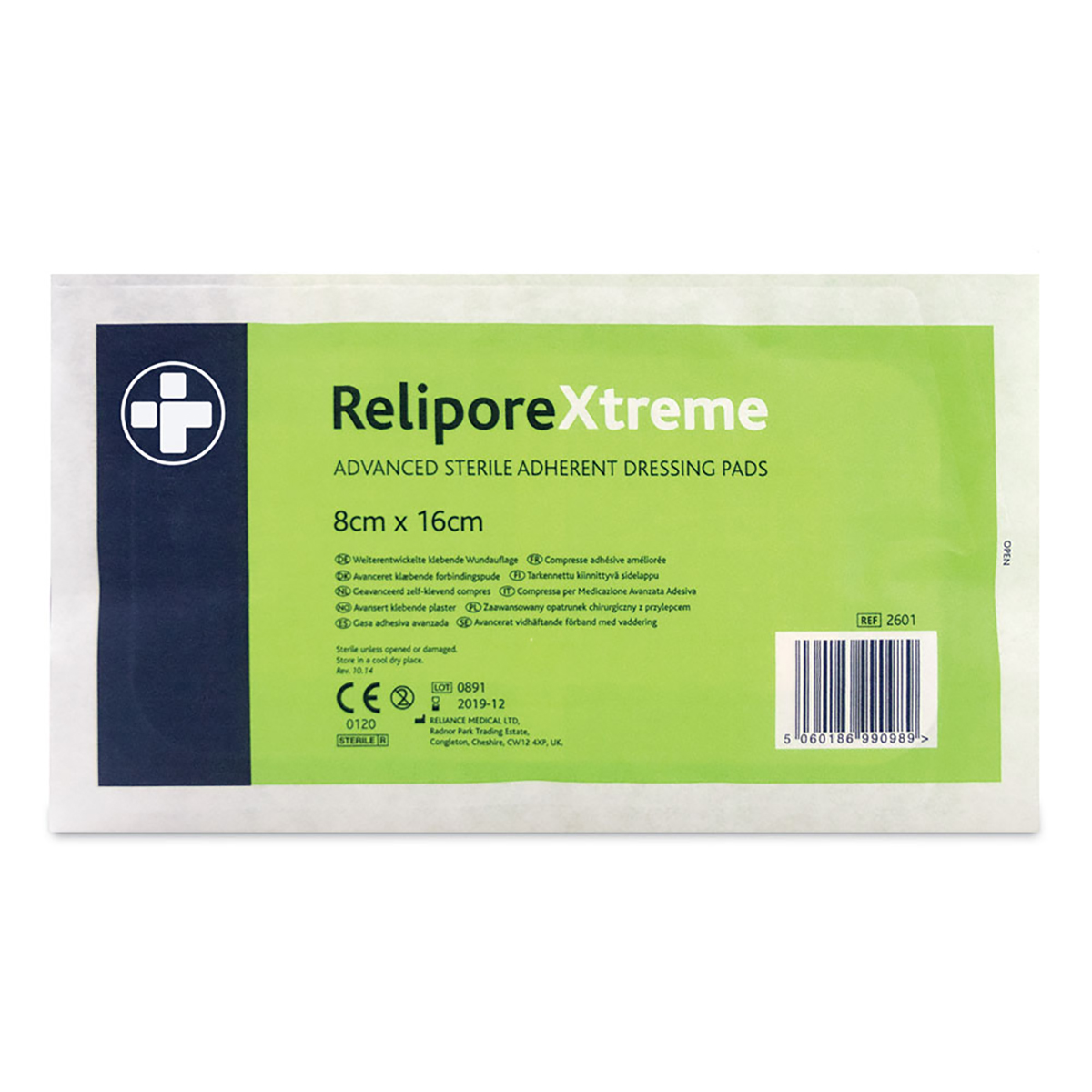 Pack of 50 8cm x 16 cm Reliporextreme Dressing Pad