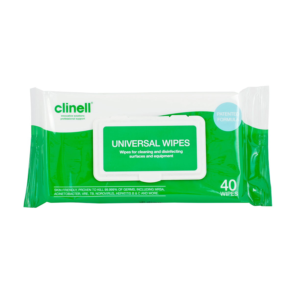 Pack of 40 Clinell® Universal Sanitising Wipes